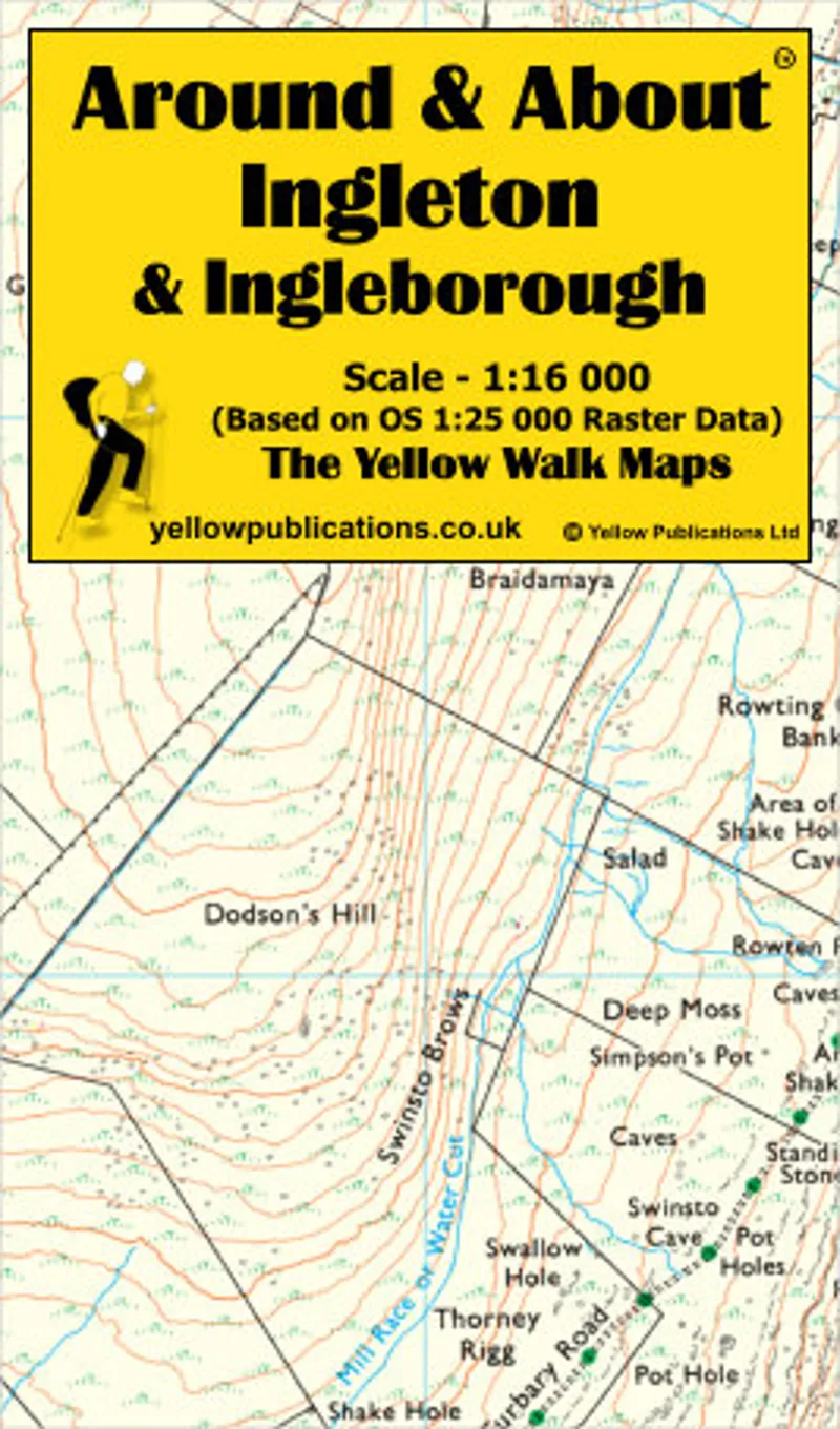 Around and About - Ingleton and Ingleborough Walking Map